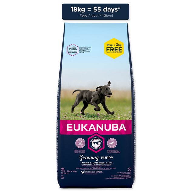 Euk Puppy &amp; Junior Large 18kg БОНУС