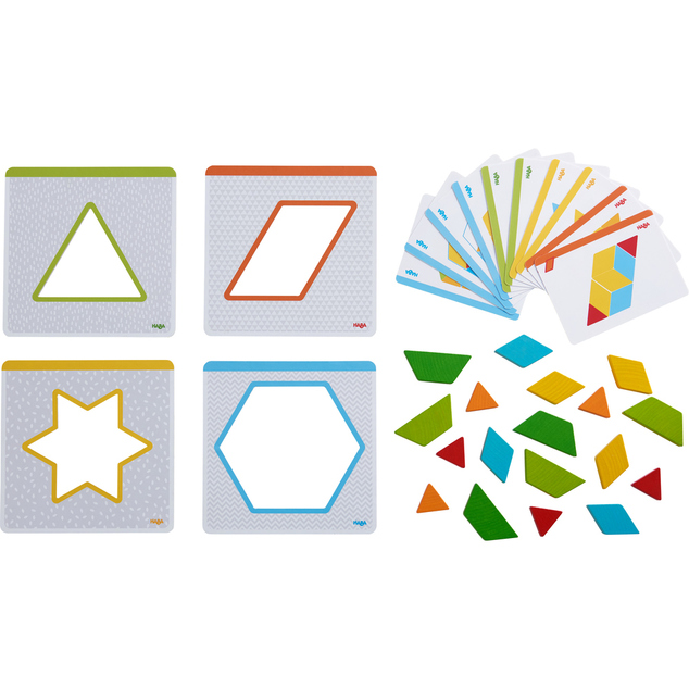 Haba Fa játék előkép kártyákkal Origami Formák 2 éves kortól