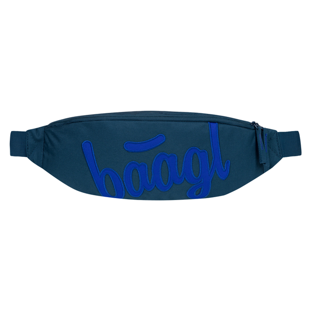 BAAGL SET 5 Core Logo blau: Rucksack, Federmäppchen, Beutel, Gürteltasche, Laptop-Hülle GRS