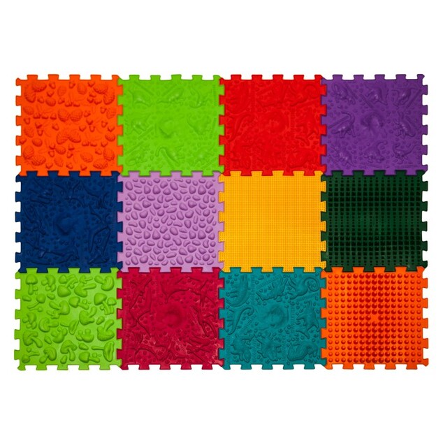 Ortek Masážna podložka Ortek Dinosaury Puzzle 12 prvkov