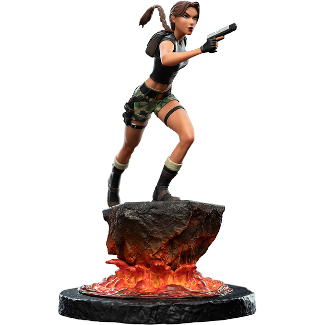 Tomb Raider - Statue Miniature - Lara Croft : Le Sanctuaire de la Flamme