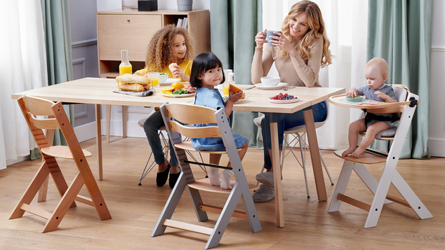 KINDERKRAFT SELECT Sedia da pranzo Enock Nero, Premium