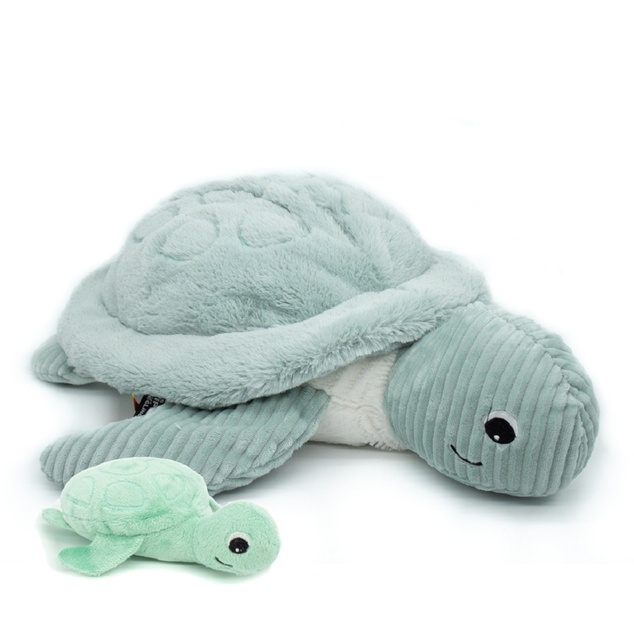 Ptipotos Plüschschildkröte groß Savenou mint - Mama mit Baby
