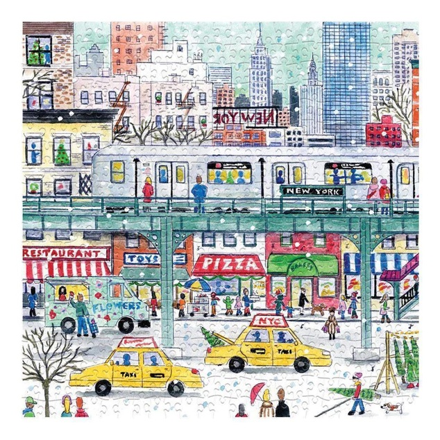 Galison Puzzle in der New Yorker U-Bahn 500 Teile