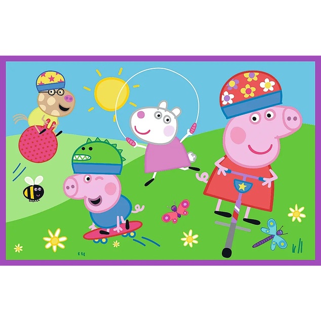 Trefl Puzzle 2x24 Peppa Wutz / Peppa auf dem Spielplatz