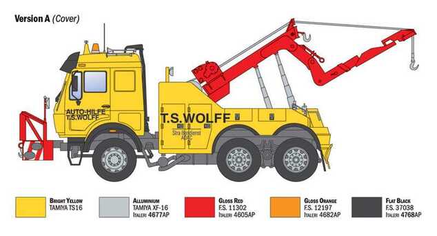 Model Kit truck 93808 - Mercedes-Benz wrecker truck (1:24)