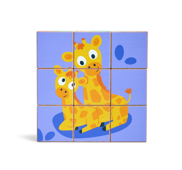 Hape Divje živali Blok Puzzle