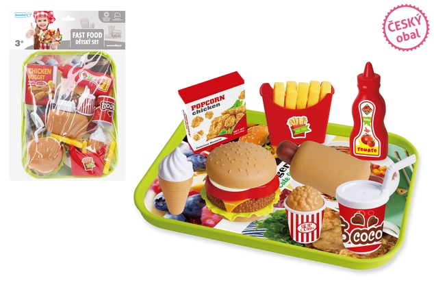 Občerstvenie Fast Food s táckou - český obal