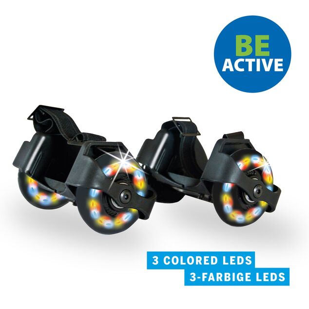 Schildkröt - 1 paio di ruote per scarpe con luce LED – Flashy Rollers