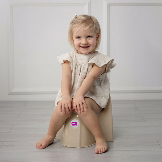 OK BABY Nočník ergonomický Pasha s vyberateľnou nádobou Beige