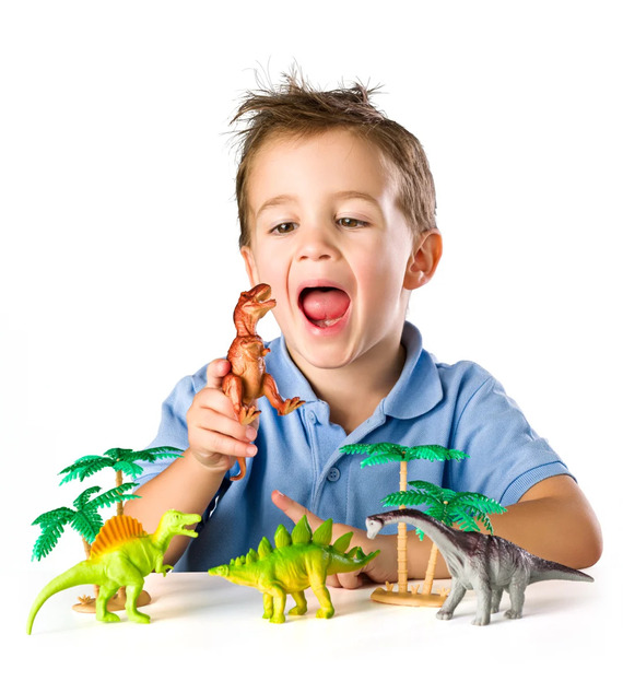 Tierspielfiguren Set in Mega Tube - Dinosaurier, 30 Figuren