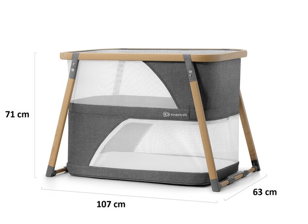 Postieľka multifunkčná 4v1 Sofi Gray Kinderkraft 2019