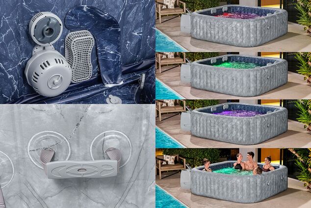 Bestway 6001Q Vírivka LAY-Z-SPA® HydroJet Pro pre 7 ľudí (Energy-saving) 230 x 230 x 71 cm
