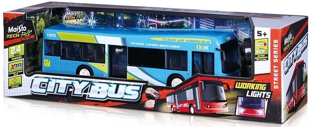 Maisto RC – Autobus – City Bus (2.4GHz), modrý