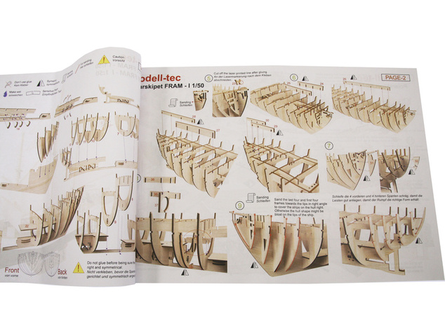 Modell-Tec Fram I. výskumná polárna loď 1:50 kit