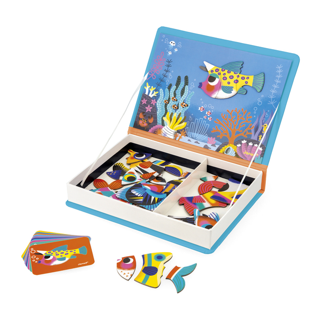 Janod Magnetibook Tropické ryby Magnetická kniha pre deti