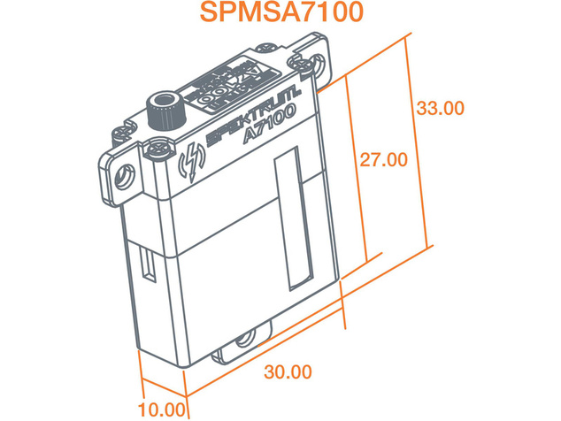 Spektrum servo A7100 8.3kg.cm 0.078s/60° úzke MT/M