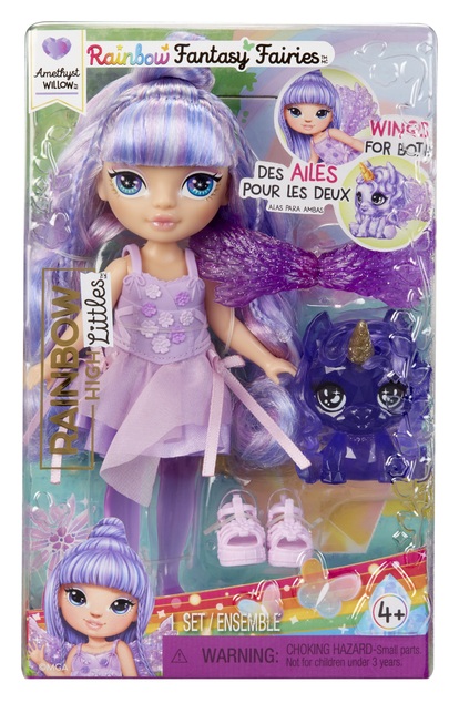 Rainbow High Malá sestrička víla - Amethyst (Purple)