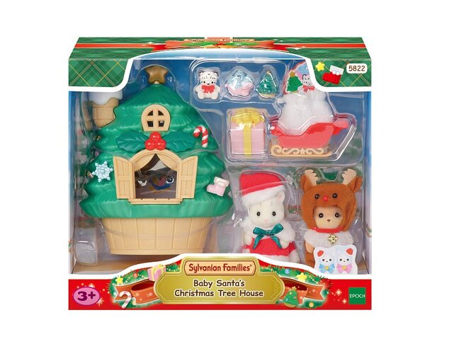 Sylvanian Families Domček s vianočným stromčekom a baby figúrky