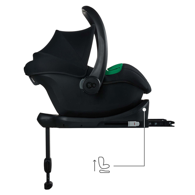 KINDERKRAFT Autositz Mink Pro 2 i-size (0-13 kg) und Basis Mink FX 2 Schwarz