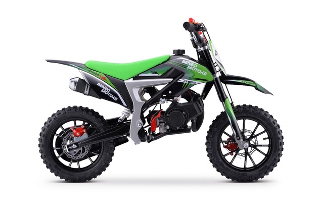 Moto de gasolina para niños Beneo Motors CROSS SX verde - 50cm3