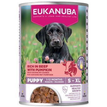 Konzerva EUKANUBA Puppy bohotá na hovädzie s tekvicou 400 g