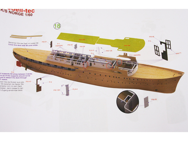 Modell-Tec Kongespiet Norge 1:60 kit