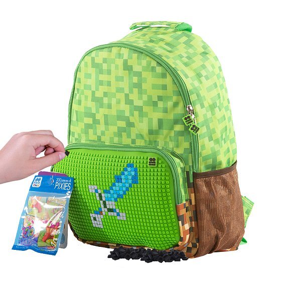 PIXIE CREW Freizeitrucksack grüner Würfel