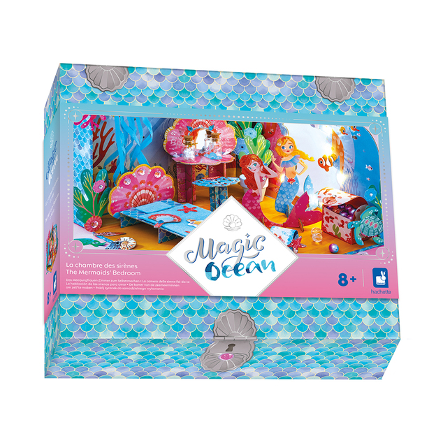 Janod Atelier Kreatívna sada DIY Vyrob si sám 3D Spálňa morskej víly Magický oceán