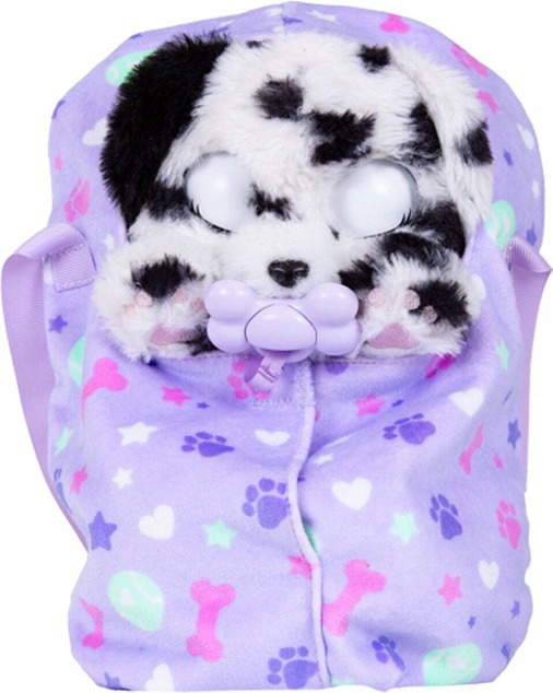 BABY PAWS Schlafender Dalmatinerwelpe - interaktives Plüschtier mit Geräuschen