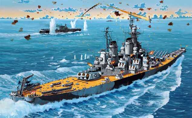 Starter Kit loď 75183 - Bitevní loď USS New Jersey (1:1200)