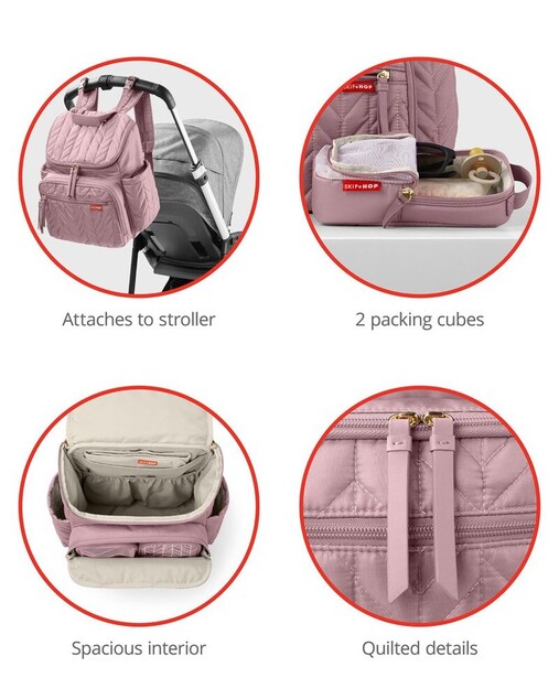 SKIP HOP Wickeltasche / Rucksack Forma Muave Mist
