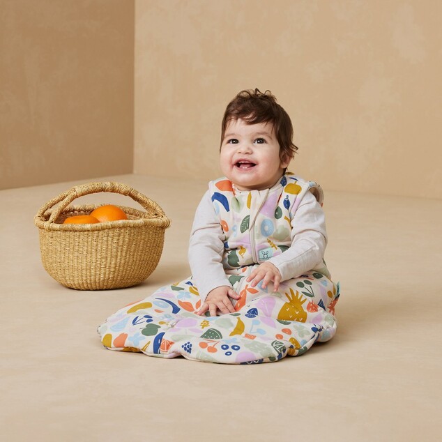 ERGOPOUCH Спален чувал органичен памук Jersey Fruit Salad 3-12 м, 6-10 кг, 2,5 tog