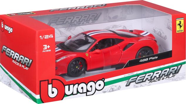 Bburago 1:24 Ferrari  TOP 488 Pista (red)