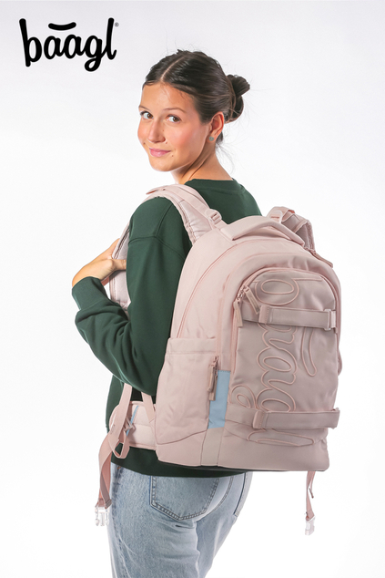 BAAGL Rucsac școlar Skate Max Creamy