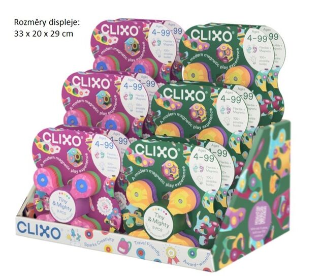 CLIXO Tiny &amp; Mighty Jungle - magnetická stavebnice 9 kusů