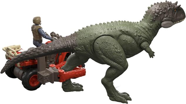 Mattel Jurassic World Survival EKRIXINATORSAURUS i četverokotač s kukom,