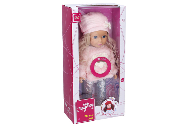 Păpușă cu căciulă 36 cm