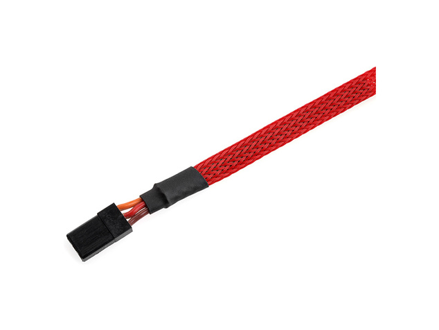 Ochranný káblový oplet 6mm červený (1m)