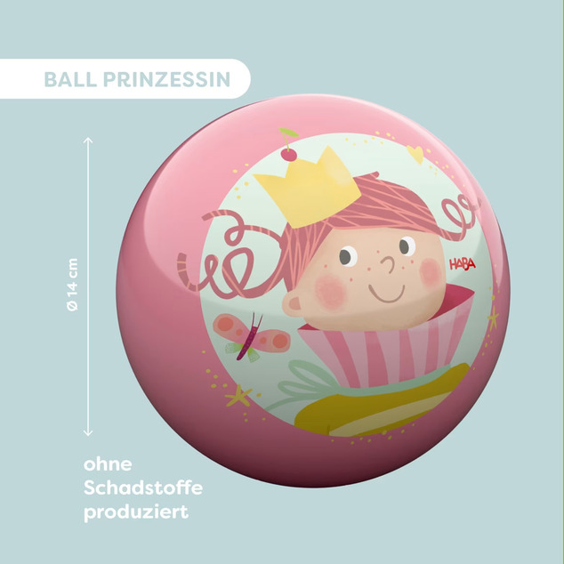 Haba Detská lopta na hranie Princezná 22 cm