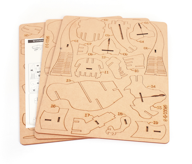 GRAINE CREATIVE 3D Puzzle T-rex 49kos