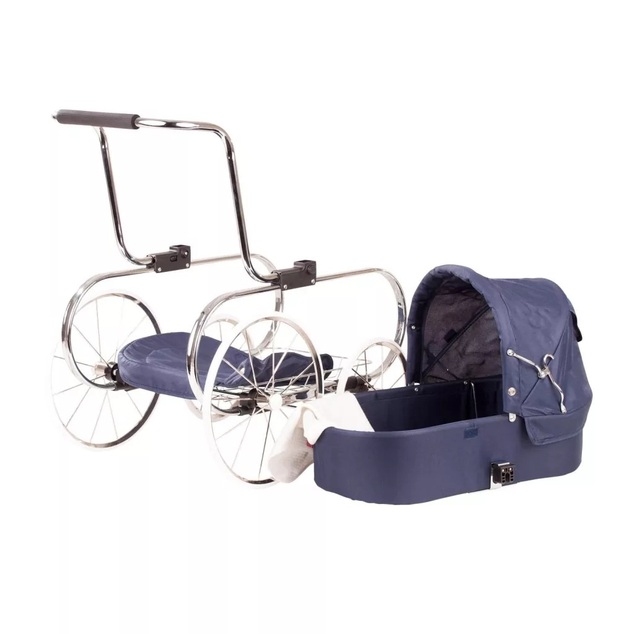 Götz klassischer Puppenwagen dunkelblau