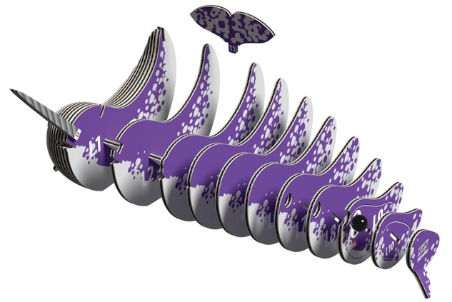 EUGY Narvalo 3D puzzle in cartone