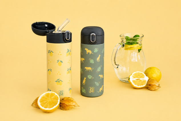 Termos pentru lichide cu pai 400 ml, Limoncello