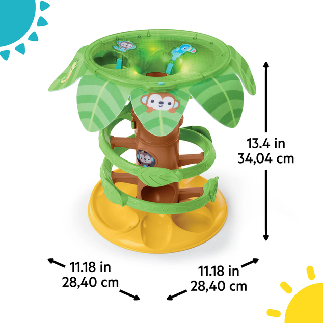 BRIGHT STARTS Dráha guľôčková hudobná Tropical Twirl
