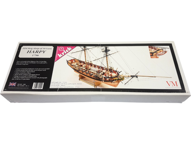 Vanguard Models HM Brig Harpy 1796 1:64 kit
