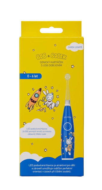 Bob a Bobek EK Baby USB modrý s kosmonautom, 0-6 rokov, v krabičke
