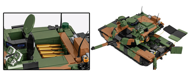 Cobi Forțele Armate M1A2 Abrams SEPv3, 1:35, 1065 p, 1 f