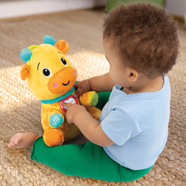 BRIGHT STARTS Interaktivna edukativna igračka Chat &amp; Cuddle Giraffe™, 6m+