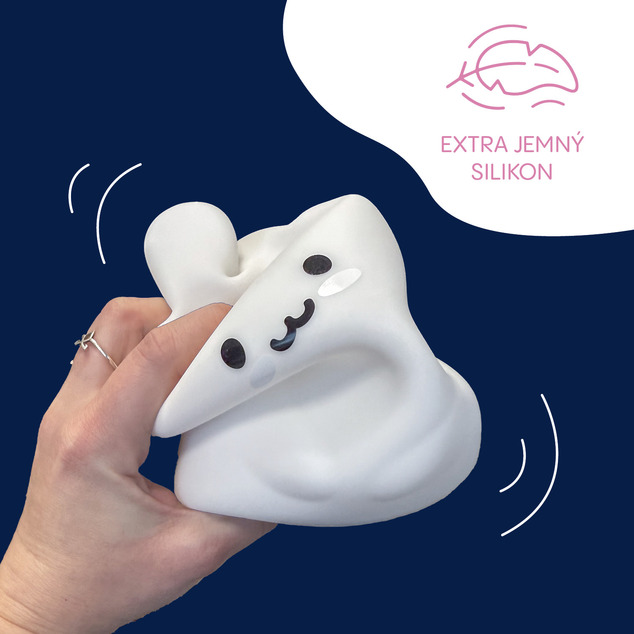 Silikónová nočná LED lampička s hudbou veľkosti L, Owl